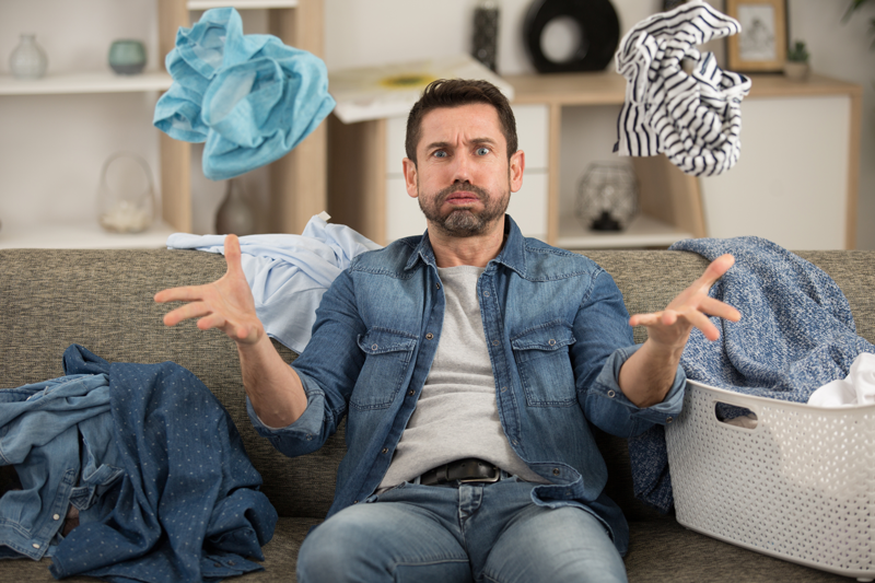 White vinegar and fresh laundry